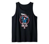 Evil Dead 2 Ash And Chainsaw Circle Logo Horror Movie Canotta