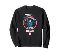 Evil Dead 2 Ash And Chainsaw Circle Logo Horror Movie Felpa