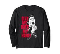 Evil Dead 2 Give Me Back My Hand Ash Horror Movie Maglia a Manica