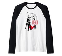 Evil Dead 2 Minimalist Modern Cover Horror Movie Maglia con Maniche Raglan