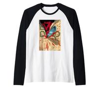 Evil Dead Horror Ash Williams sanguinosa Motosega Halloween Maglia con Maniche Raglan