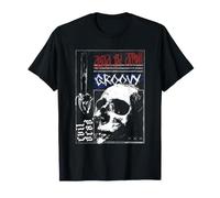 Evil Dead Horror Movie Groovy Skull Chainsaw Halloween Maglietta