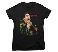 Evil Dead Officially Licensed 2 Dead By Dawn T-Shirt Donna Nera Maniche Corte