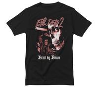Evil Dead Officialmente Licenziata 2 Collage T-Shirt Uomo Nero Girocollo