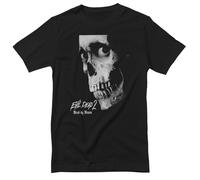 Evil Dead T-Shirt Uomo Ufficiale 2 Skull Nera Manica Corta Girocollo