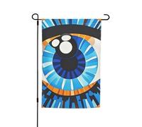 Evil Eye - Bandiera da giardino 30,5 x 45,7 cm, per primavera, estate, autunno, inverno, bandiere stagionali su entrambi i lati, bandiere per le vacanze, per esterni e interni, per decorazioni