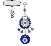 Evil Eye Decor - Ciondolo protettivo con strass, Good Luck with Bringing Positive Energy, Wall Decoration, Turkish Ornament, Materiale per Enhancing Office Car Living Room Bedroom Entrance Door