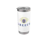 Evil Eye Grecia per orgoglio greco o amanti della mitologia greca Bicchiere termico in acciaio inox doppia parete