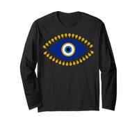 Evil Eye in Blu Dorato Nazar Protezione Come Radiant Boho Maglia a Manica