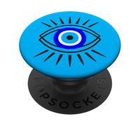 Evil Eye in Nazar Simbolo Grafico: Un'arte spirituale moderna PopSockets PopGrip Adesivo