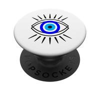 Evil Eye in Nazar Simbolo Grafico: Un'arte spirituale moderna PopSockets PopGrip Adesivo