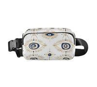 Evil Eye Magic Occult Fashion Marsupio a tracolla per uomo donna piccola borsa a tracolla con cinghia regolabile per allenamento, corsa, escursionismo