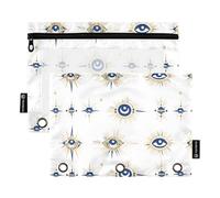 Evil Eye Magic Occult Raccoglitore tascabile Cartella a tre anelli per cartelle a 3 anelli con fori per raccoglitore per contenitore scolastico