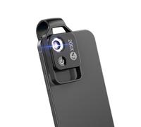 Evil Eye Microscopio per cellulare 200X per smartphone, mini obiettivo con LED, filtro CPL e clip universale, il micromondo sempre con te
