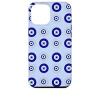 Evil Eye Turkish Arabesque Eyeball Pattern Pastel Blue Custodia per iPhone 12 Pro Max