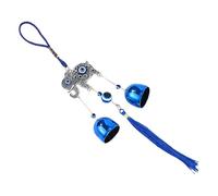 Evil Eye Wind Spinner - Windcatcher with Tassels and Bells | Metal Evils Eye Car Accessory, Home and Work Decoration, Charming Evil Eyes Ornament, Outdoor Wind Chime, Protective Good Luck Spinner