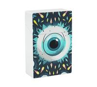 Evil Eyes - Portasigarette portatile, leggero, da viaggio, impermeabile, in plastica, tascabile, per 20 sigarette