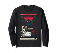 Evil Genius retrò Mondo Dominazione Sim Videogioco Maglia a Manica