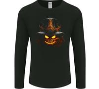 Evil Halloween Zucca Viso 2 Uomo Maniche