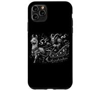 Evil Krampus con Creepy Llama Sleigh Dark Christmas Custodia per iPhone 11 Pro Max