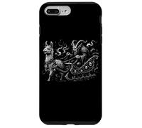 Evil Krampus con Creepy Llama Sleigh Dark Christmas Custodia per iPhone 7 Plus/8 Plus
