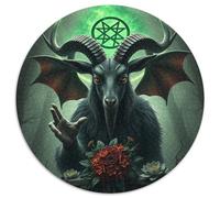 Evil Sheep Puzzle Rotondo 1000 Pezzi Rompicapo Per Adulti E Bambini Animals Das Tier Wild Animals Beast Difficile Giochi Intelligente Famiglia Ridotta Pressione Multicolore 1000pcs (67.5x67.5cm)