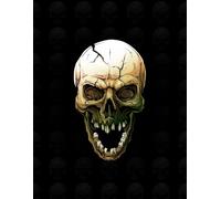 Evil Skull with Faded Skulls on Black Background - White Color Interior Pages and Page Numbers: A Perfect Gift for anyone who loves drawing, ... for illustrators and comic book artists.