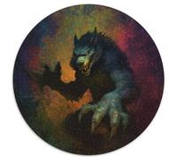 Evil WereWolf on Dark Background,Puzzle Per Adulti 1000pcs (67.5x67.5cm),Giochi Di Sfida