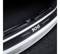 evimo Protezione Paraurti Posteriore Auto, per Peugeot 106 Logo 2021 2020 2019 2018 2017 2016 2015 Anti-Raschiamento Resistente all'Usura Protettore del Bagagliaio Styling Accessori