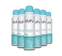 EVIN FEMME - Deodorante Donna Spray 72H Active, 6x150ml