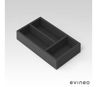evineo ineo Divisorio interno per estraibile superiore di mobili sottolavabo, BE023800, ineo4; ineo5 antracite [Mobili da Bagno > Accessori per Mobili da Bagno]