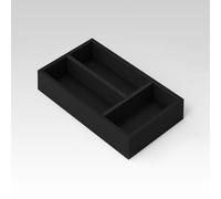 evineo ineo Divisorio interno per estraibile superiore di mobili sottolavabo, BE0736BM, ineo5 evo nero [Mobili da Bagno > Accessori per Mobili da Bagno]