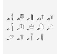 evineo ineo set di fissaggio per mobile, BL000540, ineo4; ineo5 [Mobili da Bagno > Ricambi per Mobili da Bagno]