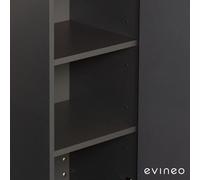 evineo ineo set di ripiani in legno per colonna, BL000048, ineo4; ineo5 antracite [Mobili da Bagno > Ricambi per Mobili da Bagno]