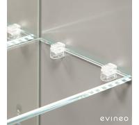evineo ineo set di supporti per ripiani per armadietto a specchio, 8 pezzi, BL000061, ineo4; ineo5 [Armadietti a Specchio > Ricambi per Armadietti a Specchio]