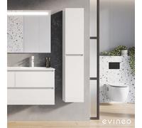 evineo ineo2 colonna con 2 ante, con maniglia incassata, BE0704WH, ineo2 [Mobili da Bagno > Colonne]