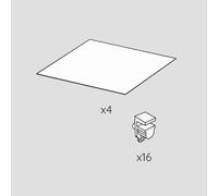 evineo ineo2 mensole in vetro con supporto, per colonna, BL001333, ineo2 [Mobili da Bagno > Ricambi per Mobili da Bagno]