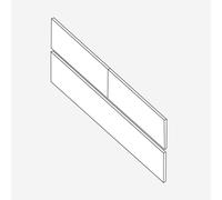 evineo ineo2 set frontale scomparto estraibile per mobile sottolavabo con 3 scomparti estraibili, BL001433, ineo2 fumé opaco [Mobili da Bagno > Ricambi per Mobili da Bagno]