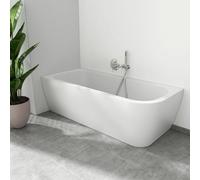 evineo ineo2 vasca da bagno ad angolo L: 180 La: 80 cm, angolo sinistro della stanza, BE4007WM, ineo2 bianco opaco [Vasche da Bagno > Vasche da Bagno ad Angolo]