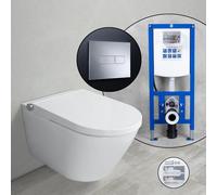 evineo ineo3 ECO soft SET completo smart WC con elemento incasso neeos,, BE0628WH+16601CR#SET, ineo3 bianco [WC > Smart WC con Elementi Incasso]