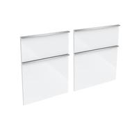 evineo ineo4 frontale scomparto estraibile per mobile 120 cm, per sistema di estrazione Hettich, con 4 scomparti estraibili, per maniglie a profilo, BL000385, ineo4 bianco finitura a specchio [Mobili 
