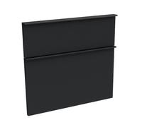 evineo ineo4 frontale scomparto estraibile per mobile 80 cm, per sistema di estrazione Hettich, con 2 scomparti estraibili, per maniglie a profilo, BL001326BM, ineo4 nero opaco [Mobili da Bagno > Rica