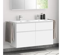 evineo ineo4 mobile La: 120 cm, 4 estraibili, con maniglia, per evineo ineo lavabo doppio,, BE0203WM, ineo4 [Mobili da Bagno > Mobili Lavabo]