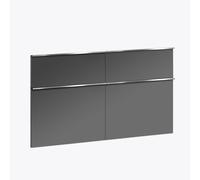 evineo ineo4 set frontale scomparto estraibile per mobile La: 128 cm, per sistema di estrazione Hettich, con 4 scomparti estraibili, per maniglie a profilo, BL000869, ineo4 antracite opaco [Mobili da 