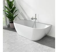 evineo ineo4 vasca da bagno a parete L: 166 La: 80 cm, BE4001WH, ineo4 bianco [Vasche da Bagno > Vasche da Bagno a Parete]