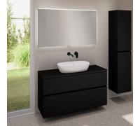 evineo ineo5 evo mobile La: 120 cm con 2 scomparti estraibili, ineo3 lavabo La: 60 cm bianco opaco, con specchio illuminato ineo,, BE0929WM+BE0959BM+BE0965BM+BEA012MI, ineo3; ineo5 evo [Mobili da Bagn