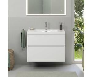 evineo ineo5 evo mobile La: 89 cm, 2 estraibili, con maniglia incassata, per Geberit iCon, Acanto & Xeno² lavabo,, BE0978WM, ineo5 evo [Mobili da Bagno > Mobili Lavabo]