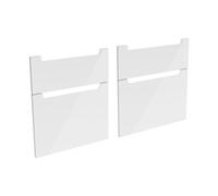 evineo ineo5 frontale scomparto estraibile per mobile 120 cm, per sistema di estrazione Hettich, con 4 scomparti estraibili, con maniglie incassate, BL000388, ineo5 bianco finitura a specchio [Mobili