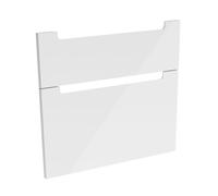 evineo ineo5 frontale scomparto estraibile per mobile 75 cm, per sistema di estrazione Hettich, con 2 scomparti estraibili, con maniglie incassate, BL000426, ineo5 bianco finitura a specchio [Mobili d