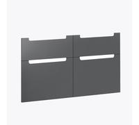 evineo ineo5 set frontale scomparto estraibile per mobile 128 cm, per sistema di estrazione Hettich, con 4 scomparti estraibili, con maniglie incassate, BL000872, ineo5 antracite opaco [Mobili da Bagn